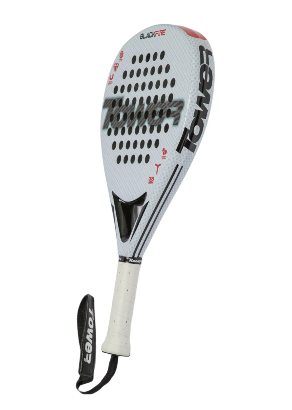 Tower Blackfire White Carbon Racket